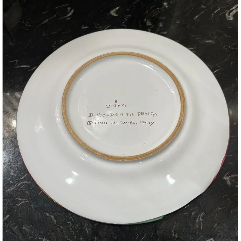 Deruta Pottery saucers dessert